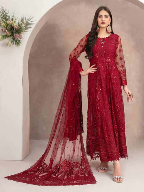 Senyah by Tawakkal Fabrics Unstitched Embroidered Maxi D-8291