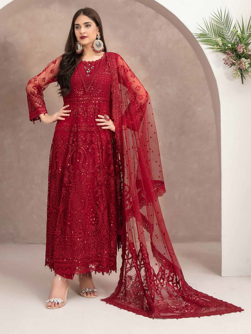 Senyah by Tawakkal Fabrics Unstitched Embroidered Maxi D-8291