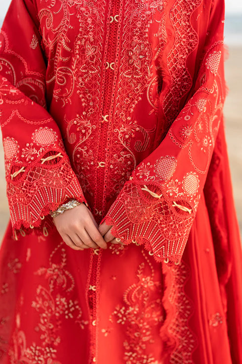 Qalamkar Sahil Kinare Luxury Lawn Collection 2025 –FK-07 BELLA