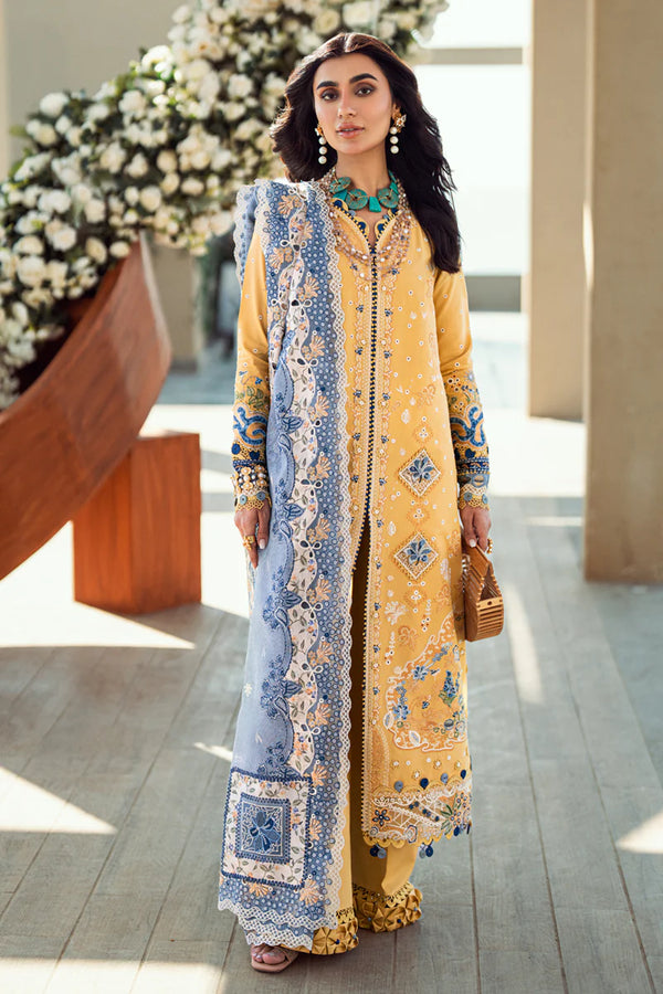 Qalamkar Sahil Kinare Luxury Lawn Collection 2025 –FK-06 NATALIE