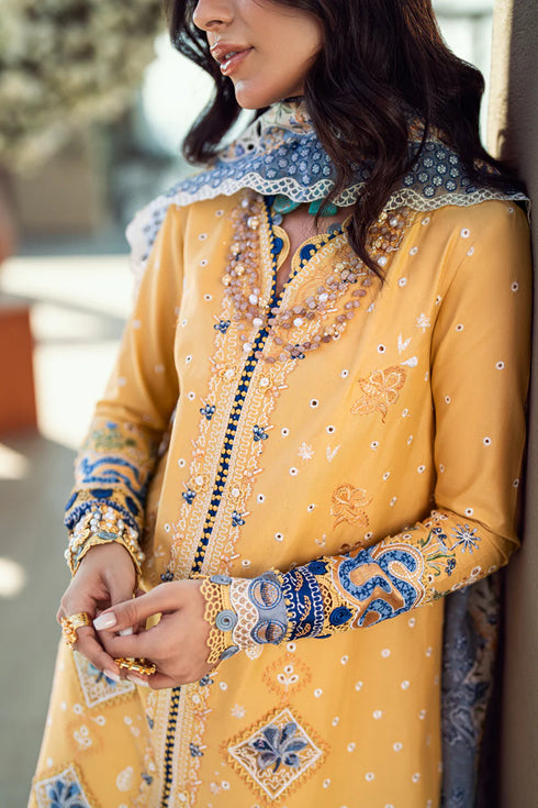 Qalamkar Sahil Kinare Luxury Lawn Collection 2025 –FK-06 NATALIE