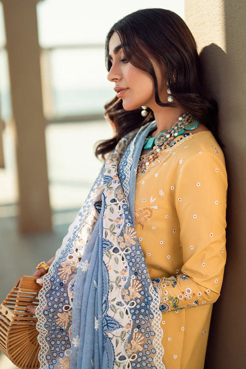 Qalamkar Sahil Kinare Luxury Lawn Collection 2025 –FK-06 NATALIE