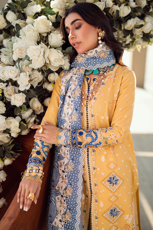 Qalamkar Sahil Kinare Luxury Lawn Collection 2025 –FK-06 NATALIE