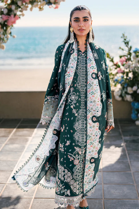Qalamkar Sahil Kinare Luxury Lawn Collection 2025 – FK-13 ELIZA