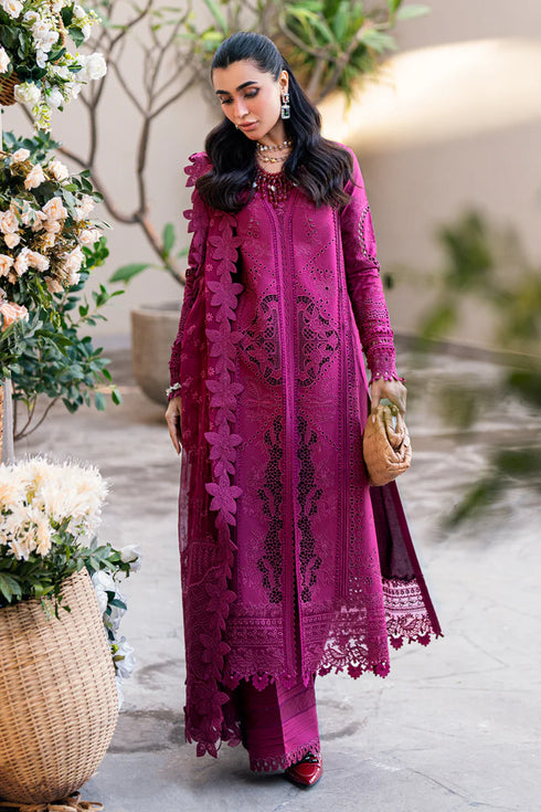 Qalamkar Sahil Kinare Luxury Lawn Collection 2025 – FK-11 VIOLET