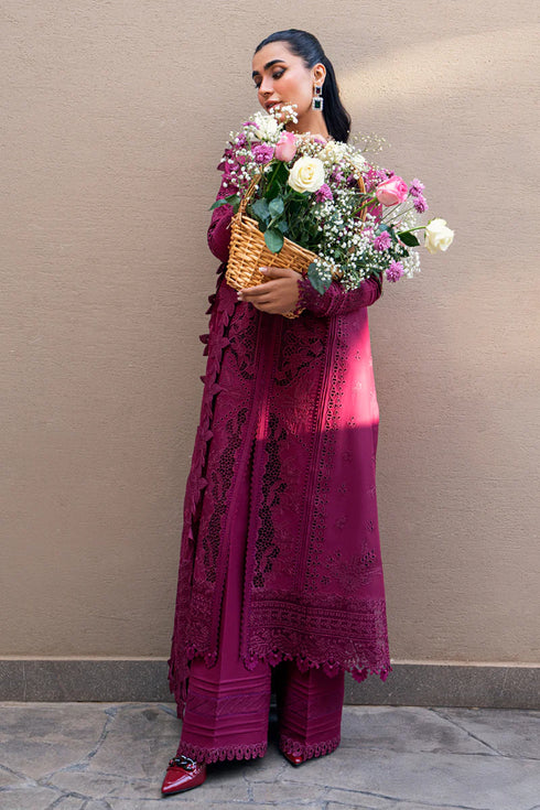 Qalamkar Sahil Kinare Luxury Lawn Collection 2025 – FK-11 VIOLET