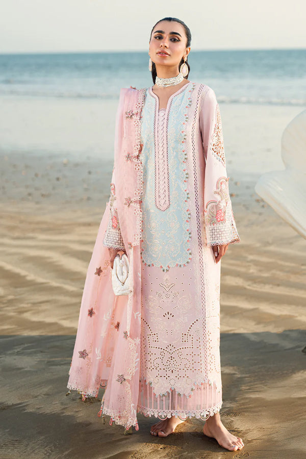 Qalamkar Sahil Kinare Luxury Lawn Collection 2025 – FK-08 REEM
