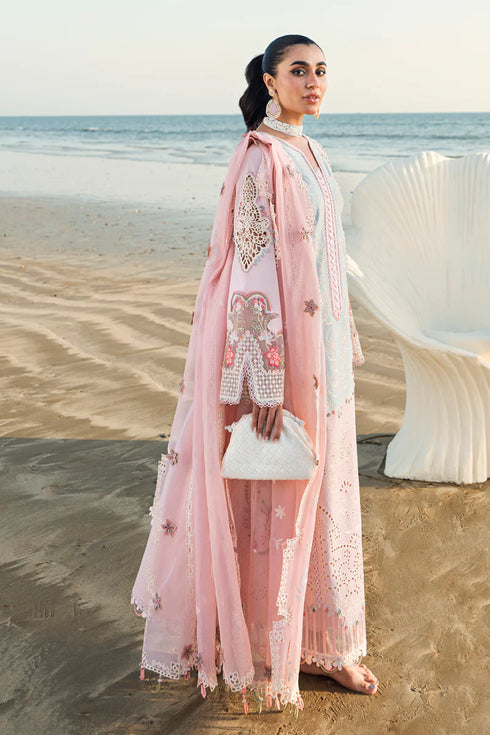 Qalamkar Sahil Kinare Luxury Lawn Collection 2025 – FK-08 REEM