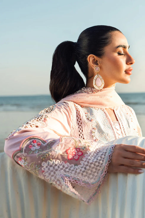 Qalamkar Sahil Kinare Luxury Lawn Collection 2025 – FK-08 REEM