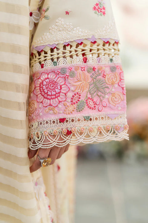 Qalamkar Sahil Kinare Luxury Lawn Collection 2025 – FK-14 SCARLETT
