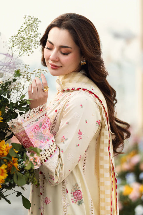 Qalamkar Sahil Kinare Luxury Lawn Collection 2025 – FK-14 SCARLETT