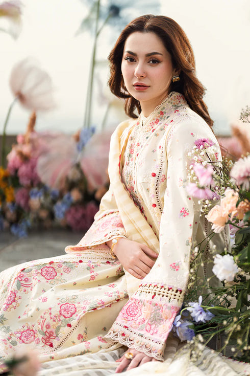 Qalamkar Sahil Kinare Luxury Lawn Collection 2025 – FK-14 SCARLETT