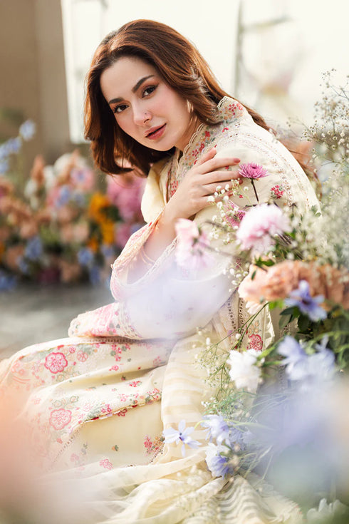Qalamkar Sahil Kinare Luxury Lawn Collection 2025 – FK-14 SCARLETT
