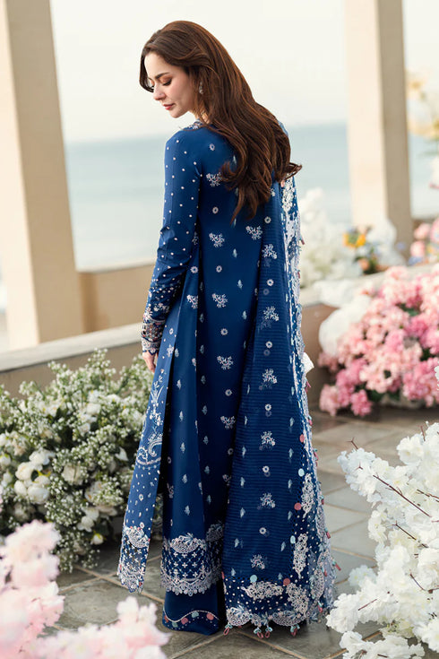 Qalamkar Sahil Kinare Luxury Lawn Collection 2025 –FK-05 AURORA