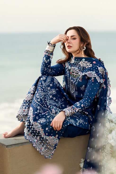 Qalamkar Sahil Kinare Luxury Lawn Collection 2025 –FK-05 AURORA