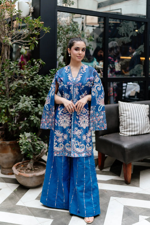 Afrozeh Luxury Embroidered Lawn Eclipse