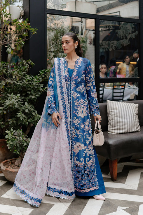 Afrozeh Luxury Embroidered Lawn Eclipse