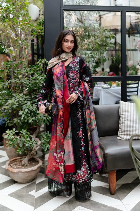 Afrozeh Luxury Embroidered Lawn Elva