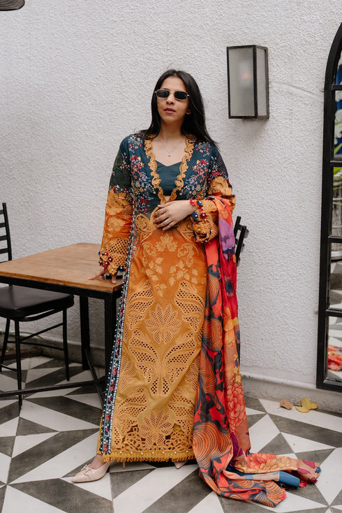 Afrozeh Luxury Embroidered Lawn Halcy