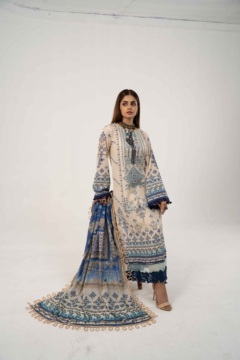 Mausummery spring summer lawn digital suit Falak