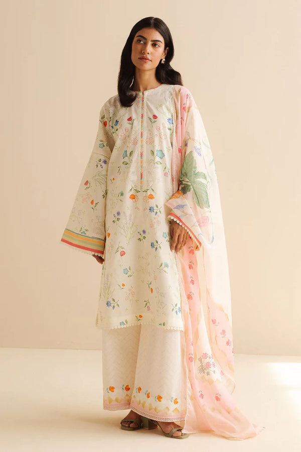 Zara Shahjahan Coco Prints Lawn Drop II – Kaia-9B