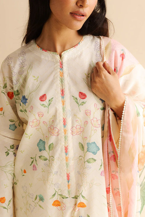 Zara Shahjahan Coco Prints Lawn Drop II – Kaia-9B
