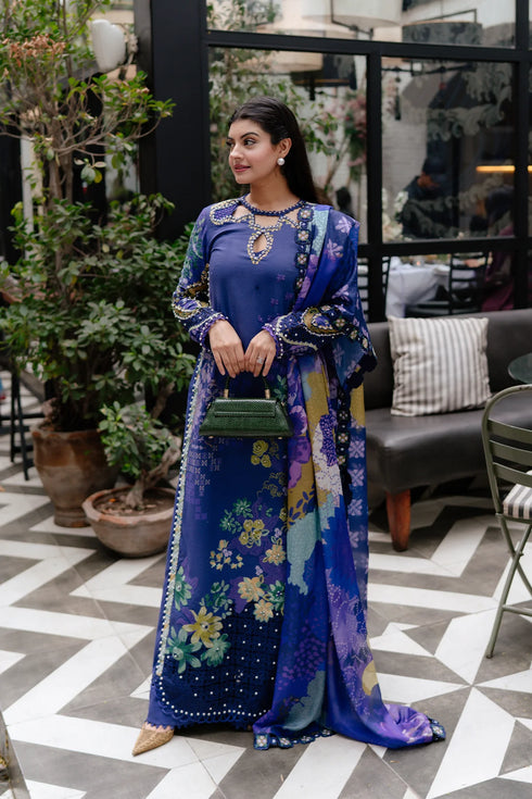 Afrozeh Luxury Embroidered Lawn Lumora