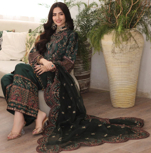 Mohagni MGS-05 AMBER3Pcs Raw Silk