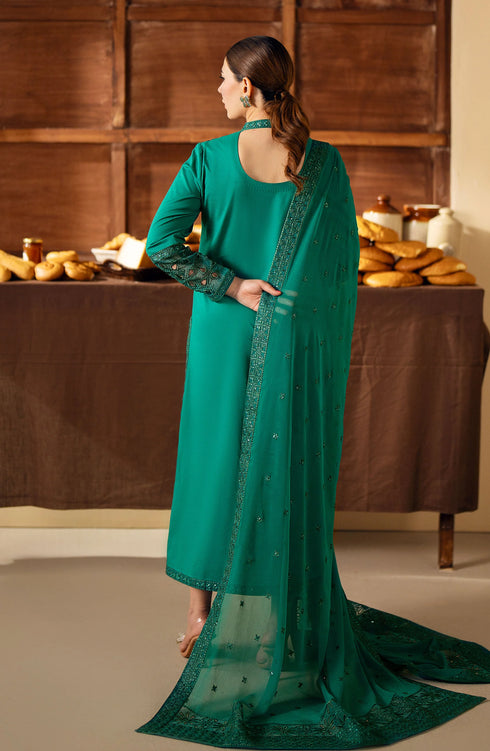 Maryum N Maria Luxury Lawn-MS24-639 - Proud Peacock - Motya