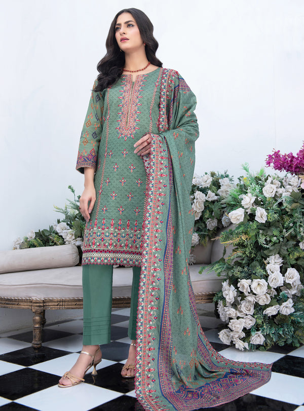 Aabirah Vol 2 By MTF Printed Embroidered Lawn Suit D02- Summer Collection