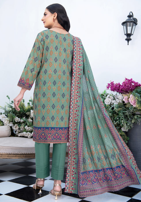 Aabirah Vol 2 By MTF Printed Embroidered Lawn Suit D02- Summer Collection