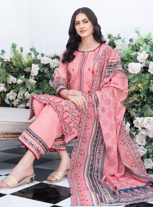 Aabirah Vol 2 By MTF Printed Embroidered Lawn Suit D05- Summer Collection