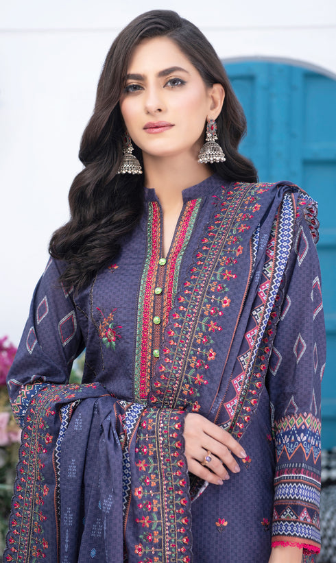 Aabirah Vol 2 By MTF Printed Embroidered Lawn Suit D06- Summer Collection