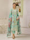 ZA Clothing Embroidered Semi Stitched Lawn- Ethereal Aqua 01