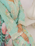ZA Clothing Embroidered Semi Stitched Lawn- Ethereal Aqua 01