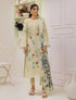 ZA Clothing Embroidered Semi Stitched Lawn-Sage Glow 03