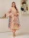 ZA Clothing Embroidered Semi Stitched Lawn-Blush Apricot 04