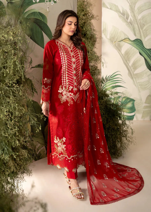 Apana by Aabyaan Chikan Kari Embroidered suit UMAIZA (AL-07)