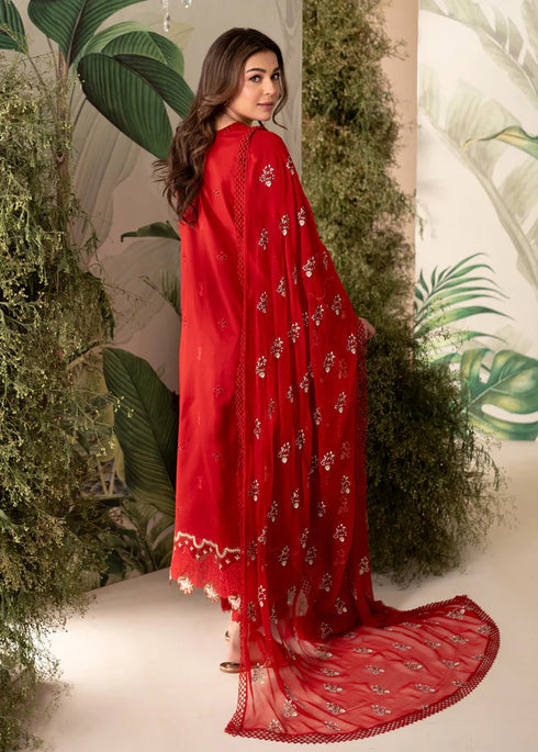 Apana by Aabyaan Chikan Kari Embroidered suit -allibaash