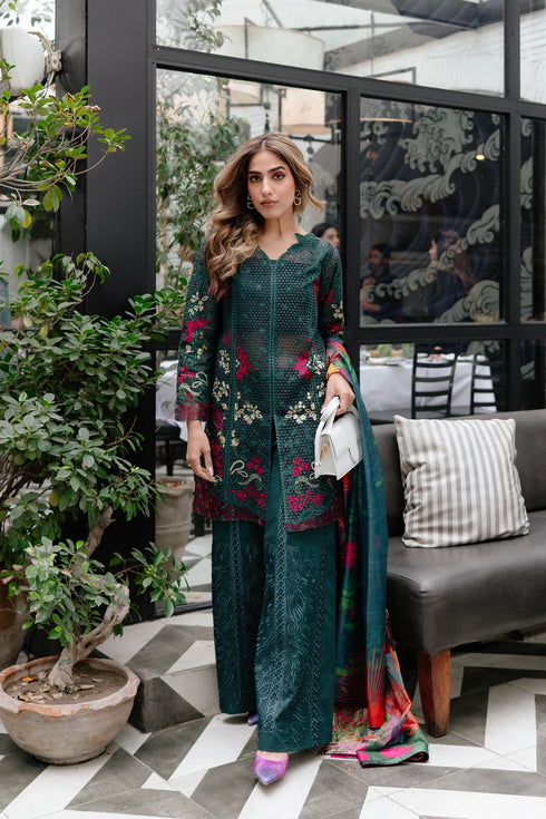 Afrozeh Luxury Embroidered Lawn Vermora