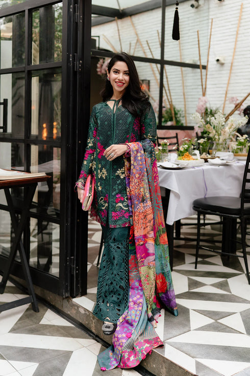 Afrozeh Luxury Embroidered Lawn Vermora