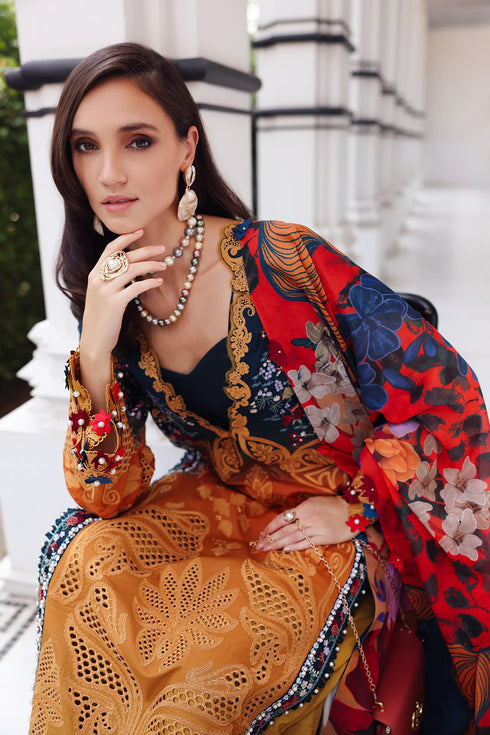 Afrozeh Luxury Embroidered Lawn Halcy