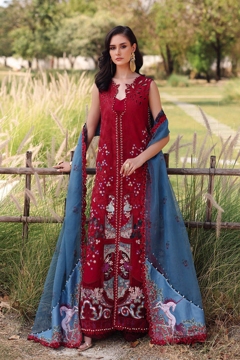 Afrozeh Luxury Embroidered Lawn Glacis