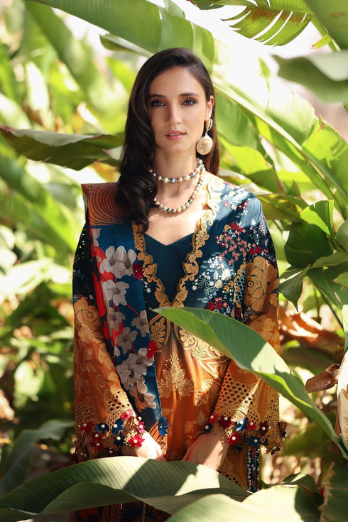 Afrozeh Luxury Embroidered Lawn Halcy