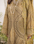 ZA Clothing Embroidered Semi Stitched Lawn- Olive Grove