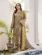 ZA Clothing Embroidered Semi Stitched Lawn- Olive Grove