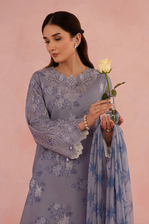 Afrozeh The Folral Charm Lawn '2025 – Columbine