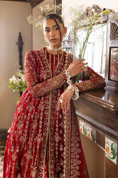Afrozeh Dastangoi Wedding Formals-Tearose
