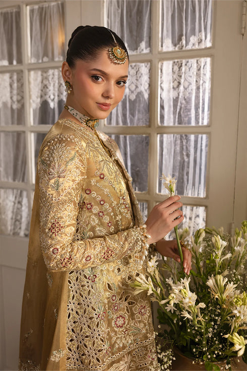 Afrozeh Dastangoi Wedding Formals-Goldveil