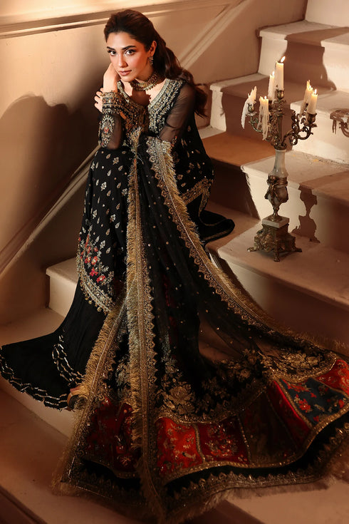3-PC Unstitched Embroidered Luxury Chiffon DJW6-04